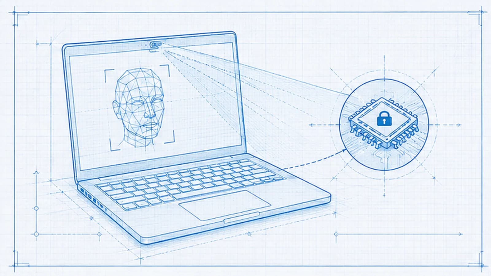 Windows Hello limitations 2026 — how Windows Hello works as a device-bound authenticator (biometric or PIN unlocks a TPM-held private key that signs a local sign-in) and where it falls short: shared and kiosk workstations, roaming across devices, cross-platform access, and per-device enrollment, alongside the FIDO2 key, passkey, and deviceless card patterns that extend it.